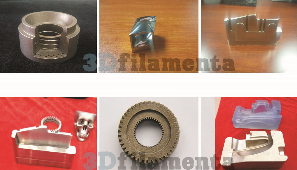 3D Printed parts from 3DFM MS1 Marging Steel Powder